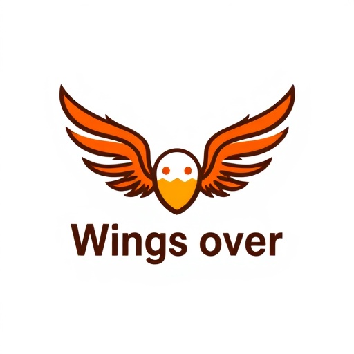 Wings over logo